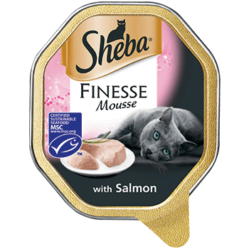 שיבא מזון רטוב מושלם לחתולים מוס סלמון 85 גר' Sheba