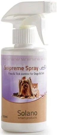 סולפרם ספריי נגד קרציות ופרעושים לכלבים וחתולים 250 מ”ל